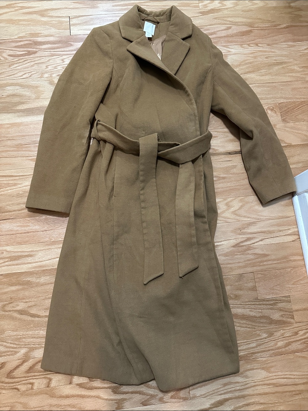 H&M Camel/Tan Belted Trench Coat